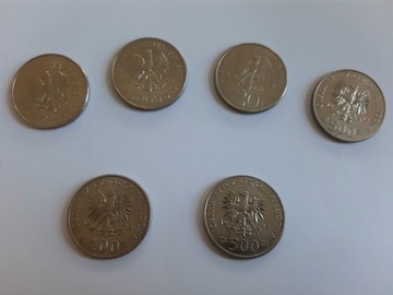 Kolekcja monet okolicznościowych 80/90