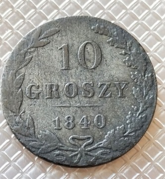 Polska 10 groszy, 1840 r srebro