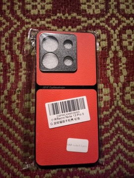Super nowe czerwone plecki do Redmi Note 13