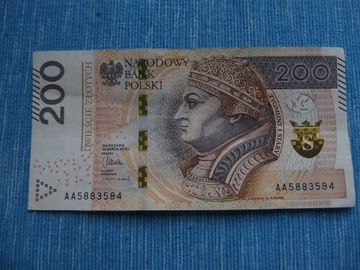 banknot 200 zł AA