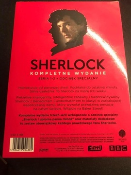 Sherlock DVD 3 sezony + dodatki