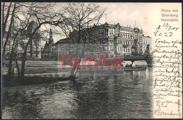 BYDGOSZCZ Bromberg Theaterplatz 1904