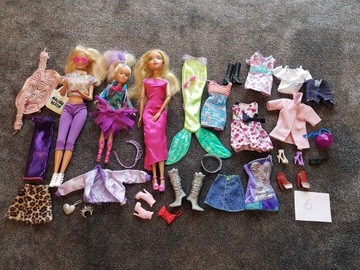 Zestaw pokaz mody lalka Barbie buty ubranka