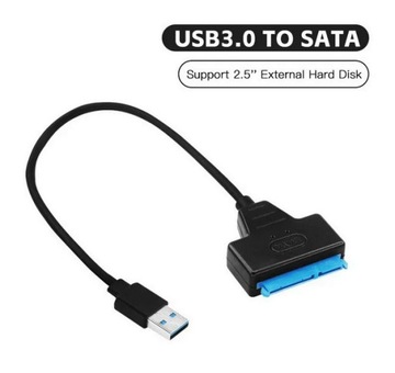 Przewód USB SATA przejściówka USB3.0 0.25m