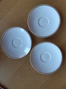 3 niemieckie spodeczki porcelanowe FREIBERG