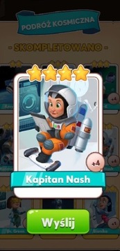 Coin master karta Kapitan Nash Natychmiastowa wysy