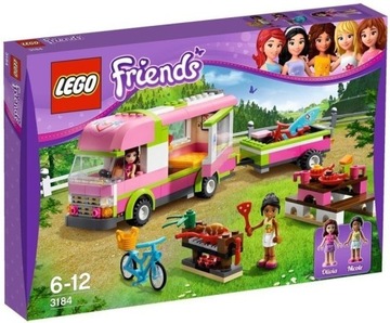Oryginalne Klocki LEGO Friends 3184 Samochód kemp.