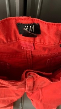 Spodnie czerwone męskie H&M