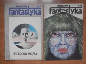 Fantastyka, 1982r. 2 czasopisma, komiksy B. Polch