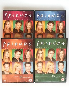 4 DVD Przyjaciele Friends sezon 10 season 10 1–18