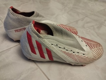 Buty korki czerwono białe adidas predator 25