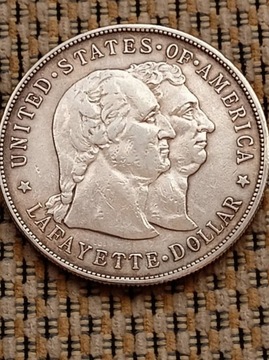 USA, Dolar, Lafayette, 1900r, rzadko w sprzedaży.