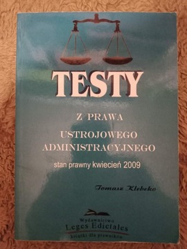 Testy z prawa ustrojowego administracyjnego Klebek