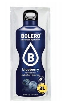 Bolero, zdrowy napój bez cukru,fit drink,blueberry