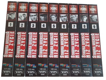 Stawka większa niż życie. Komplet 9 kaset VHS.