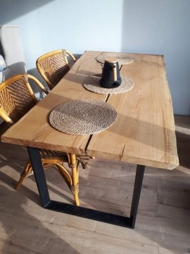 Producent-stół z litego drewna dębowego styl loft.