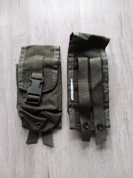 Ładownica MOLLE na 2 magazynki do AK, zielony OD, 