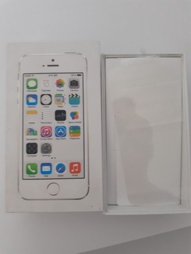 Karton Opakowanie Pudełko iPhone 5s Silver 16gb