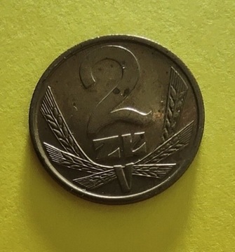 Moneta stare 2 zł z 1988 PRL 