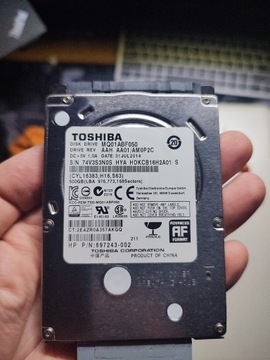Dysk HDD 500 GB Toshiba MQ01ABF050