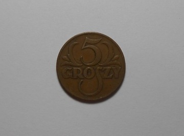 stara moneta 5 groszy 1935