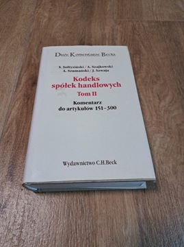 Kodeks spółek handlowych, tom II,komentarz, CHBeck