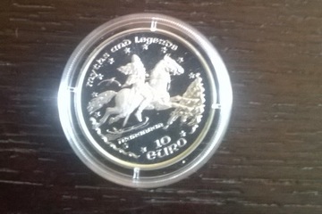 ISLE OF MAN    MONETA 10 EURO   SREBRO