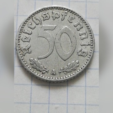 50 pfennig 1940 A Niemcy. 