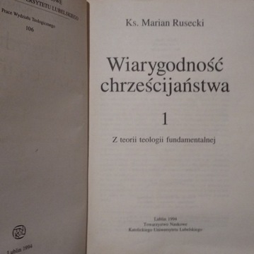 Wiarygodność chrześcijaństwa_Rusecki