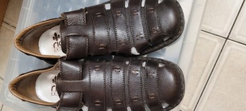 Rieker 05279 lekkie sandały skórzane na rzep r. 41