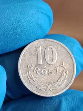 Sprzedam monetę 10 gr 1966 r odkrój blachy