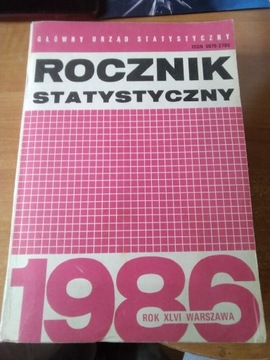 ,, Rocznik statystyczny "GUS 1986 ROK Książka 