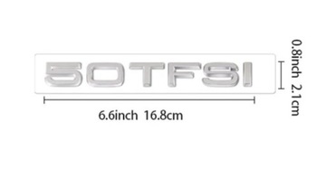 Emblemat Audi 50TFSI chrom