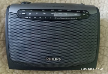 Radio sieciowo-bateryjne FM Philips AE2160G-TANIO!