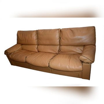 Baxter Arcon Sofa Skóra Naturalna Loft Wlochy