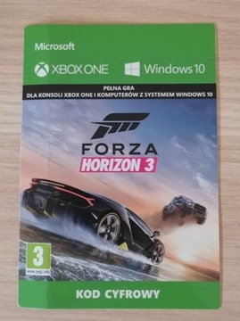 Forza Horizon 3 XBOX One / Windows 10 Kartonik