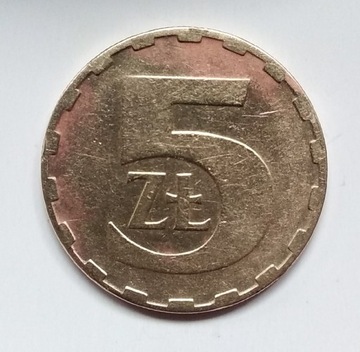 5 złoty 1986 w kapslu ładna