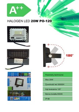 Hurtowa sprzedaż Halogen LED 20W A++