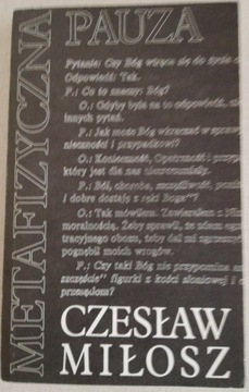 Metafizyczna pauza - Czesław Miłosz