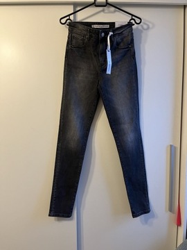 Szare jeansy 26 xs