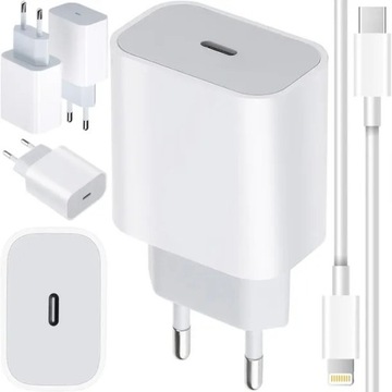 Szybka ładowarka do IPHONE kostka 20W + kabel 