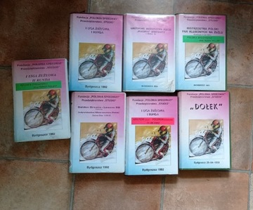 Zestaw 7 kaset VHS Żużel 1992/1993