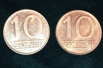 10 złotych 1987 ,1988 