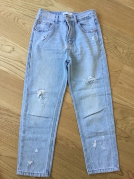 Zara jeansy z przetarciami r.134 9L