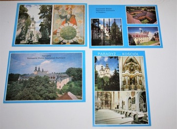 PARADYŻ- GOŚCIKOWO - 4  pocztówki / lata 80-te