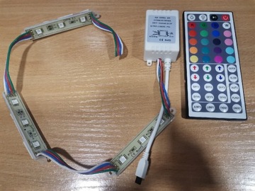 Sterownik RGB pilot 3 moduły LED