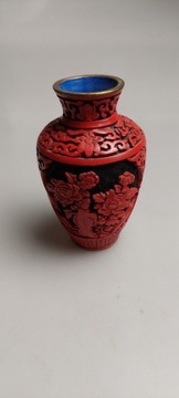 Wazon Vintage Asian Chinese Lacquer