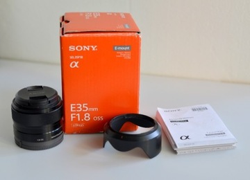 Obiektyw  Sony E 1,8 / 35mm. Jak nowy.