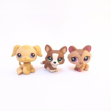 littlest pet shop zestaw figurek pies kot