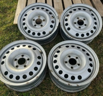 4x Felga stalowa srebrna Michelin 15" 6J15 H2 ET49